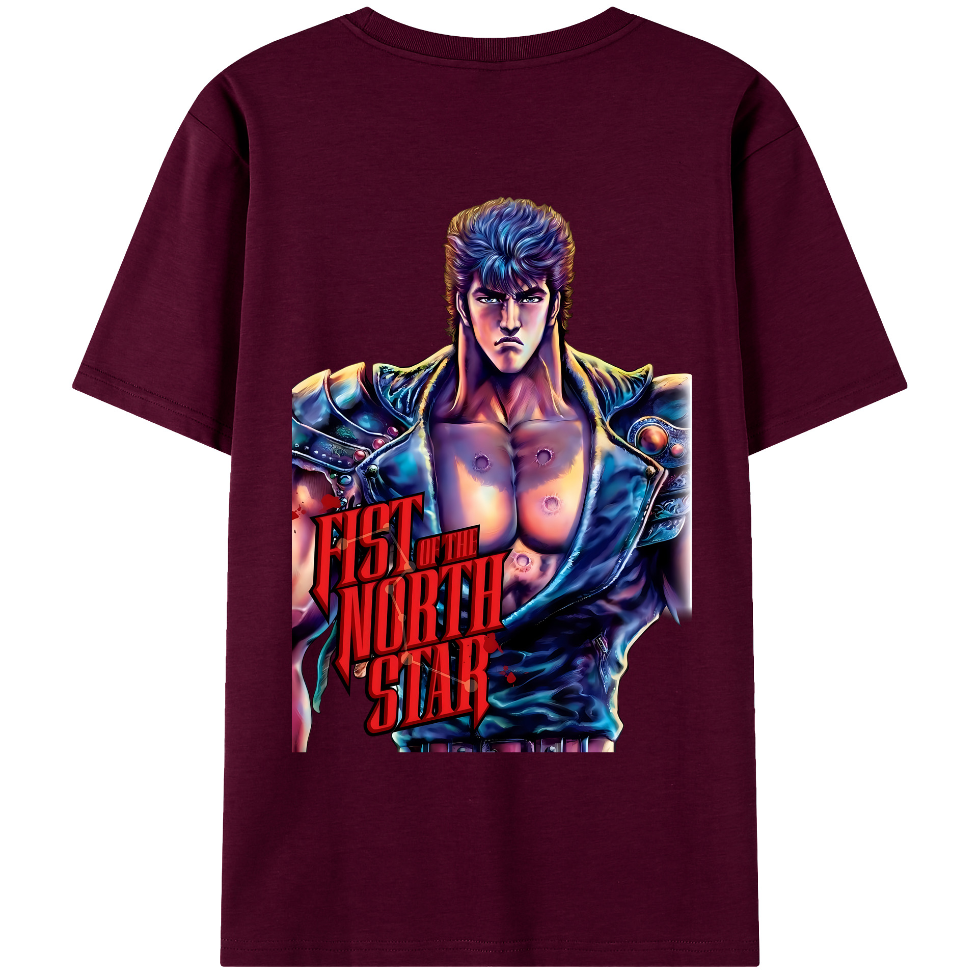 （画像用） 北斗の拳 Fist of the North Star レディース半袖Tシャツ(バックプリント)